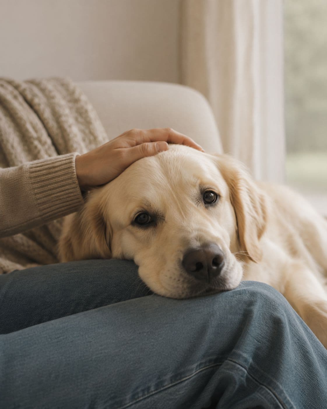 A quiet moment on the sofa